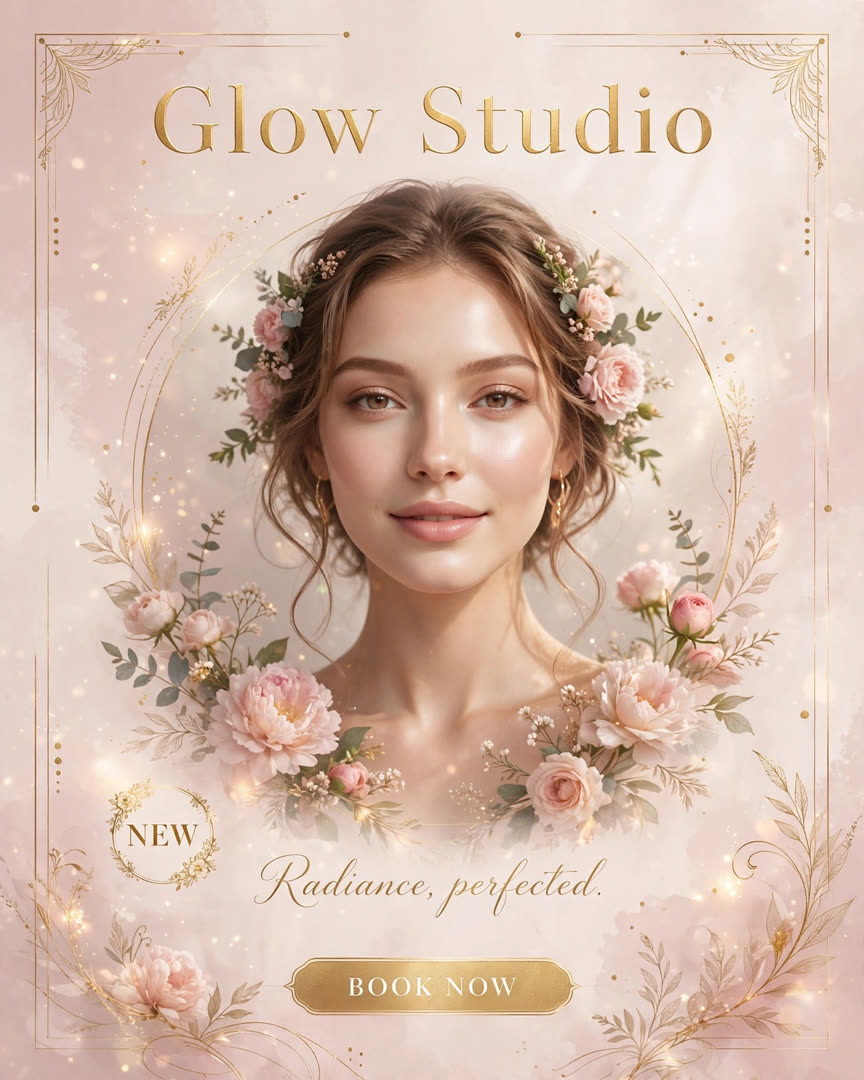 Glow Studio poster template