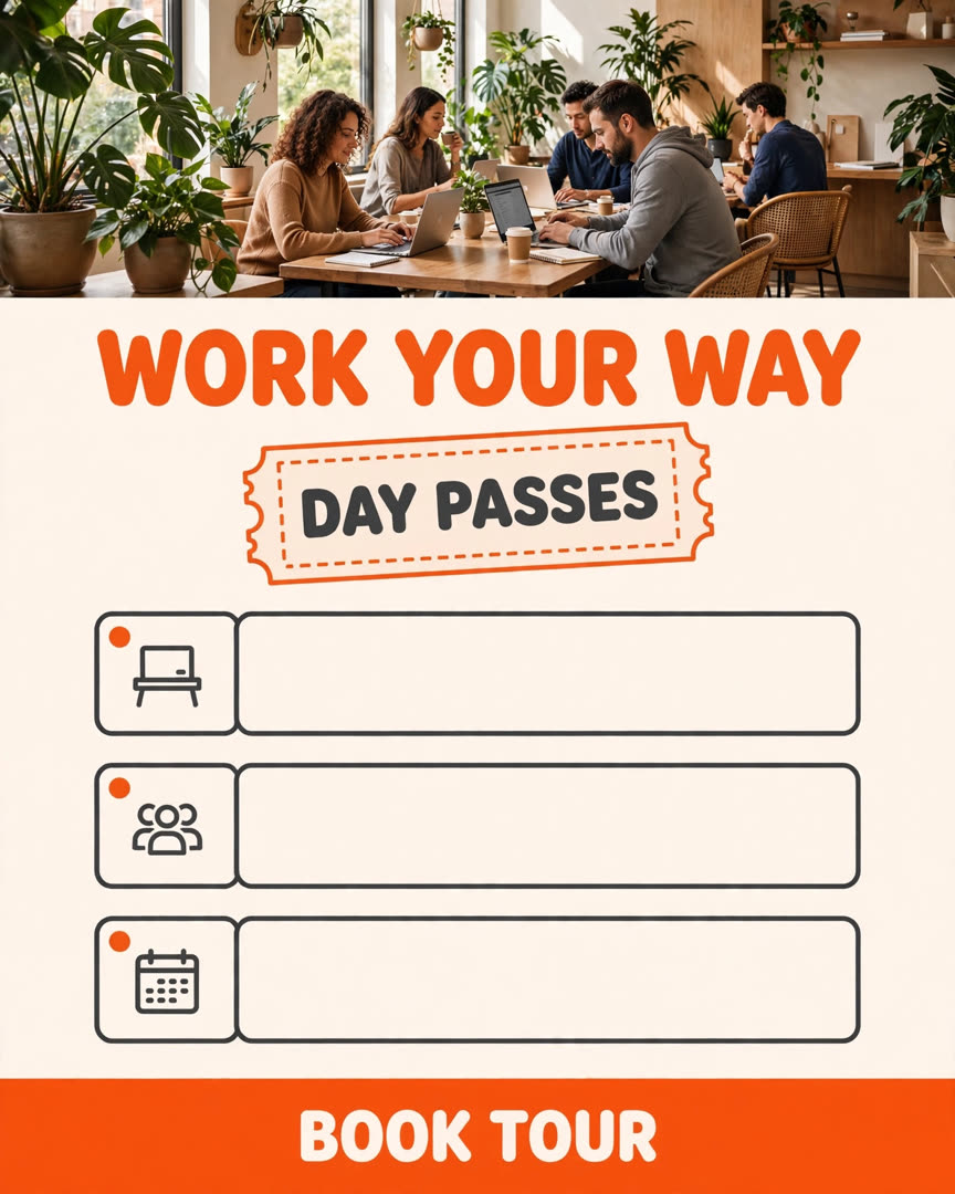 Coworking Space poster template