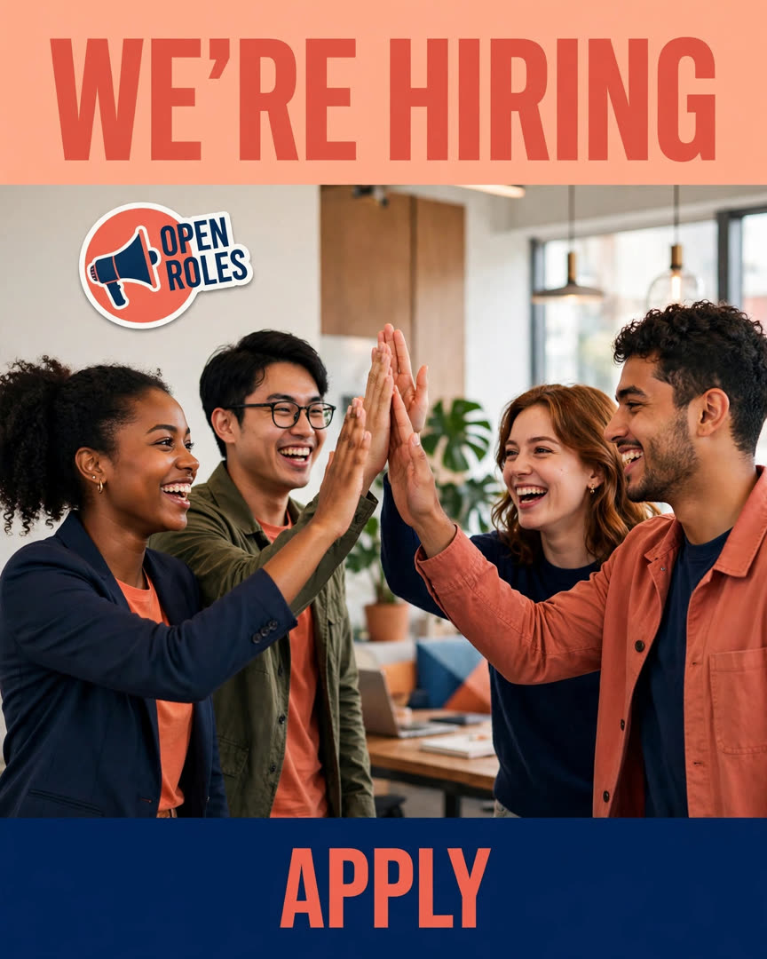 We're Hiring poster template