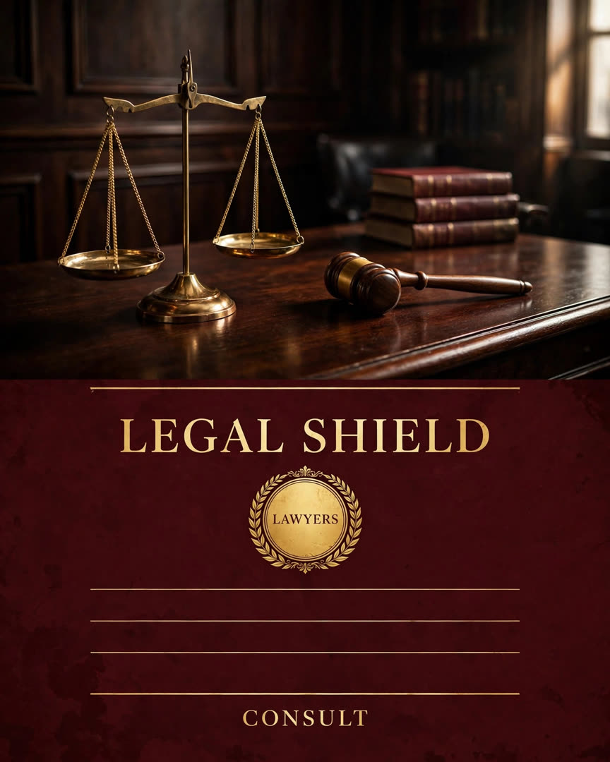 Legal Services poster template