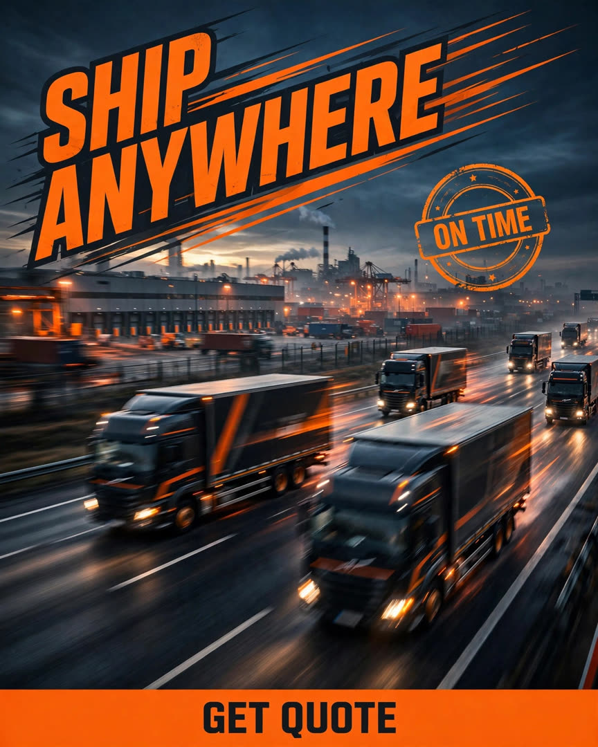 Logistics poster template