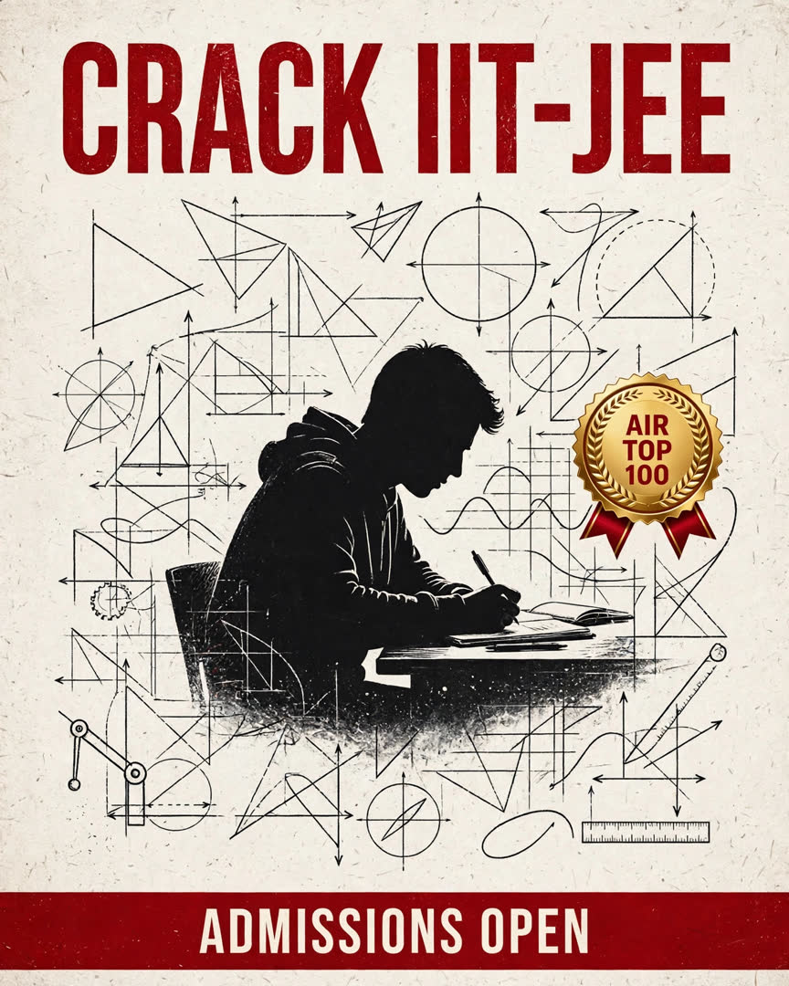 Crack IIT-JEE poster template