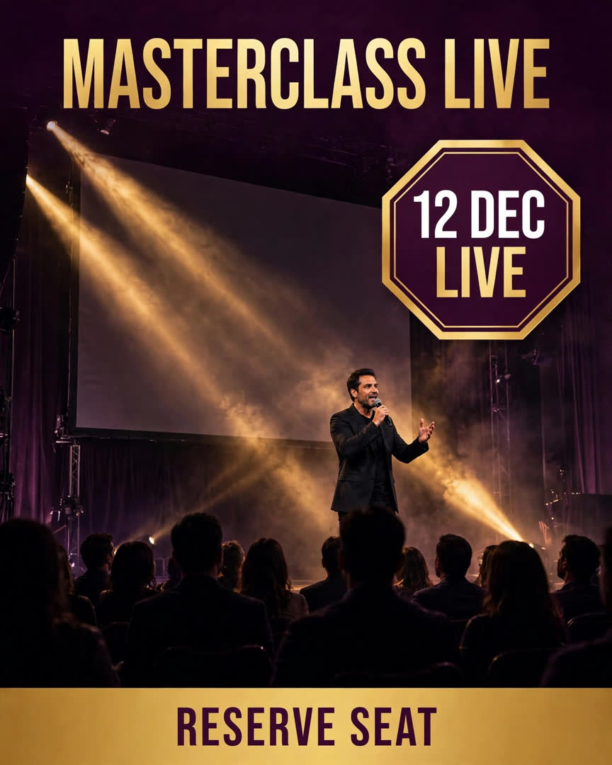 Masterclass Live poster template