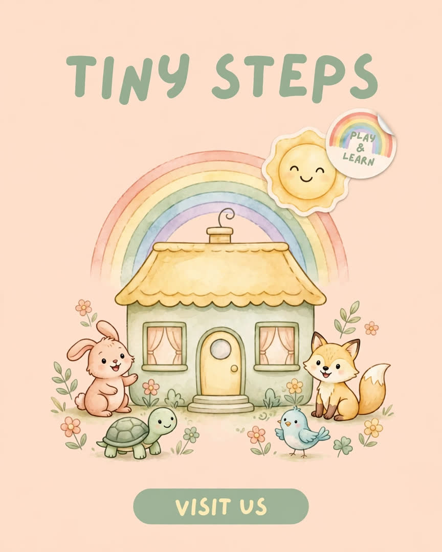 Tiny Steps poster template