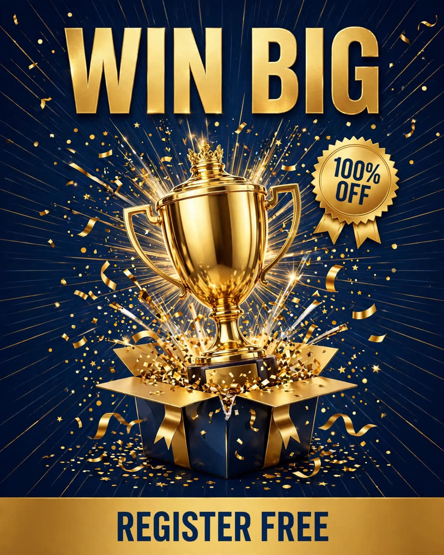 Win Big poster template
