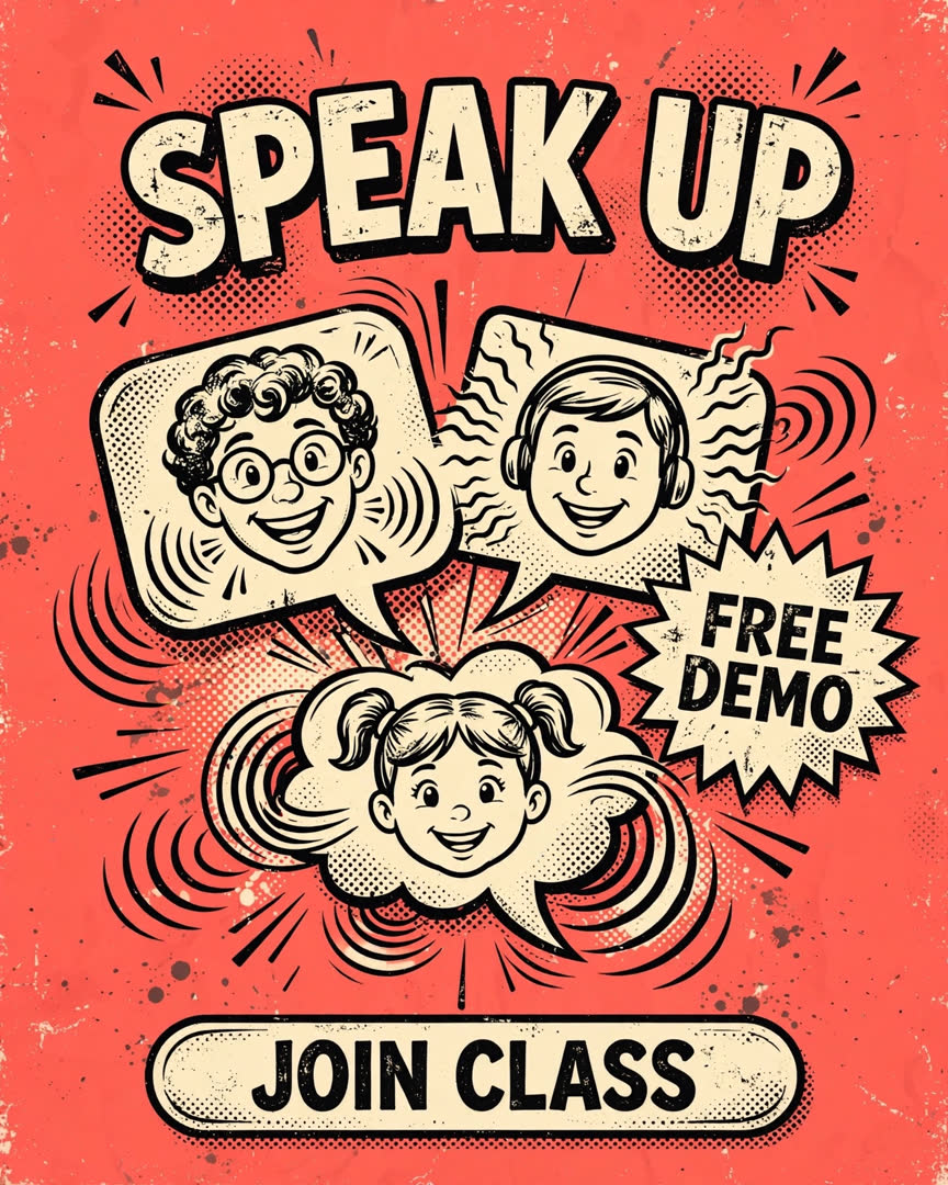 Speak Up poster template