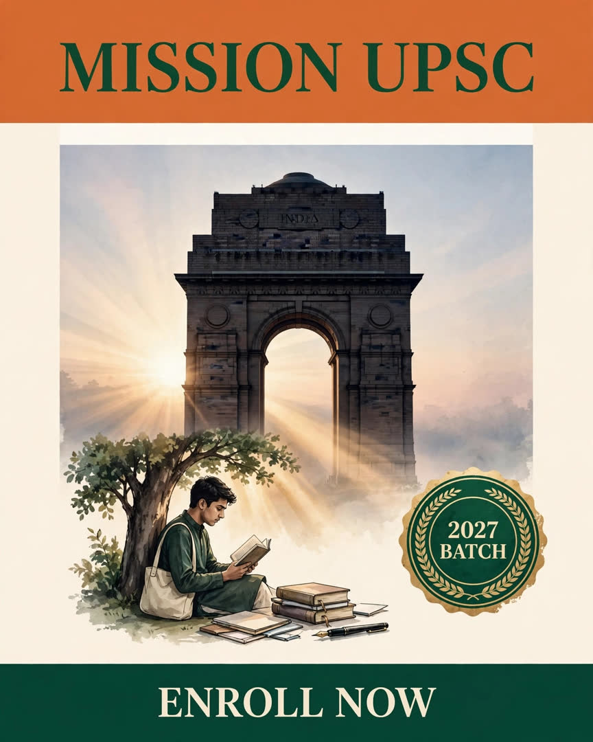 Mission UPSC poster template