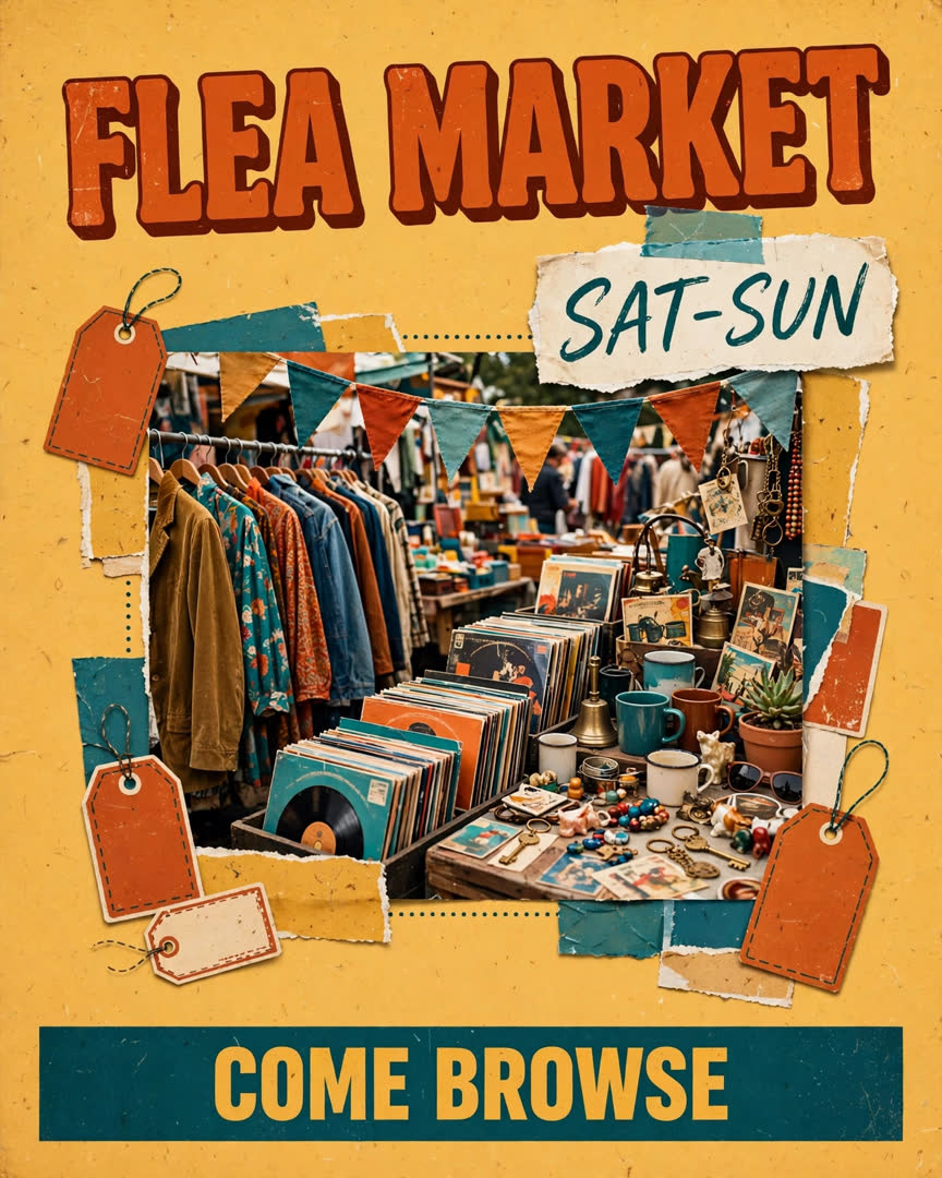 Flea Market poster template