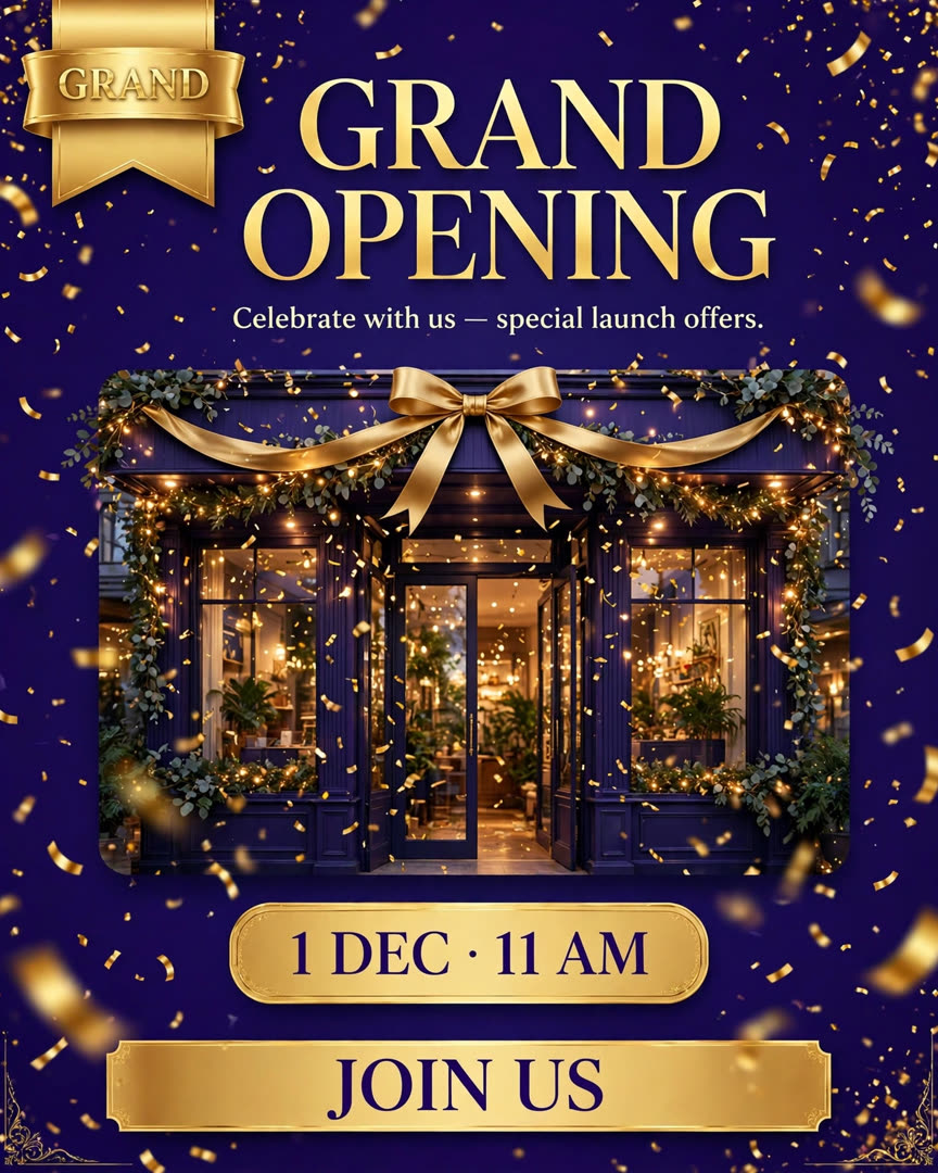 Grand Opening poster template