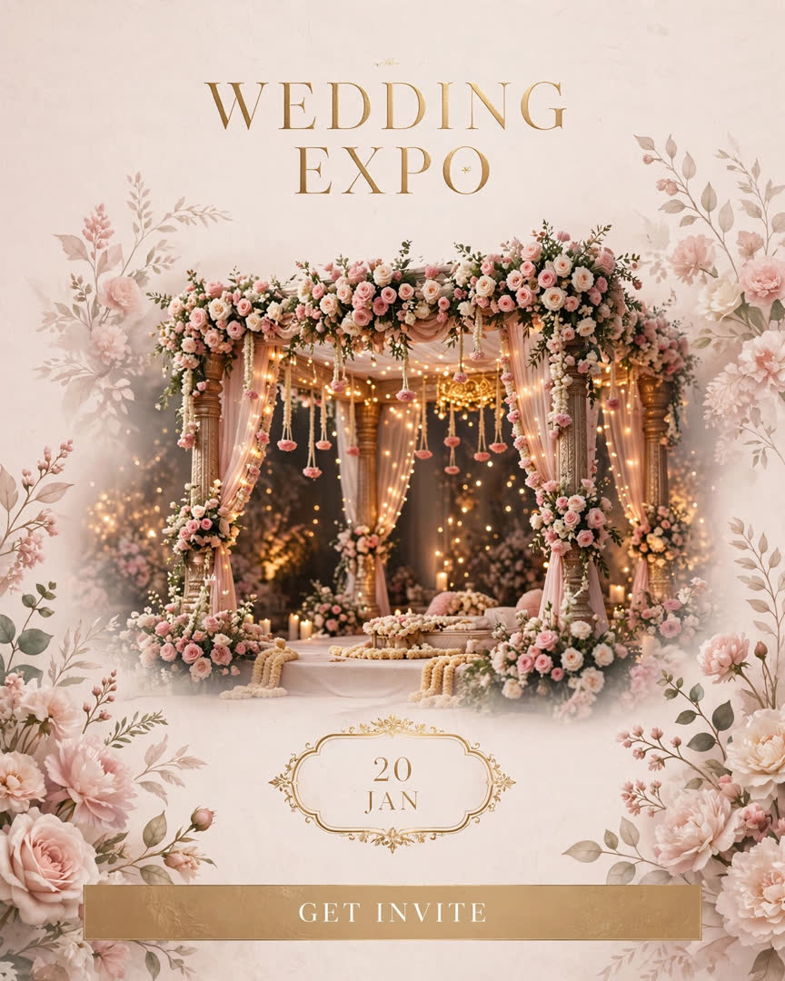 Wedding Expo poster template