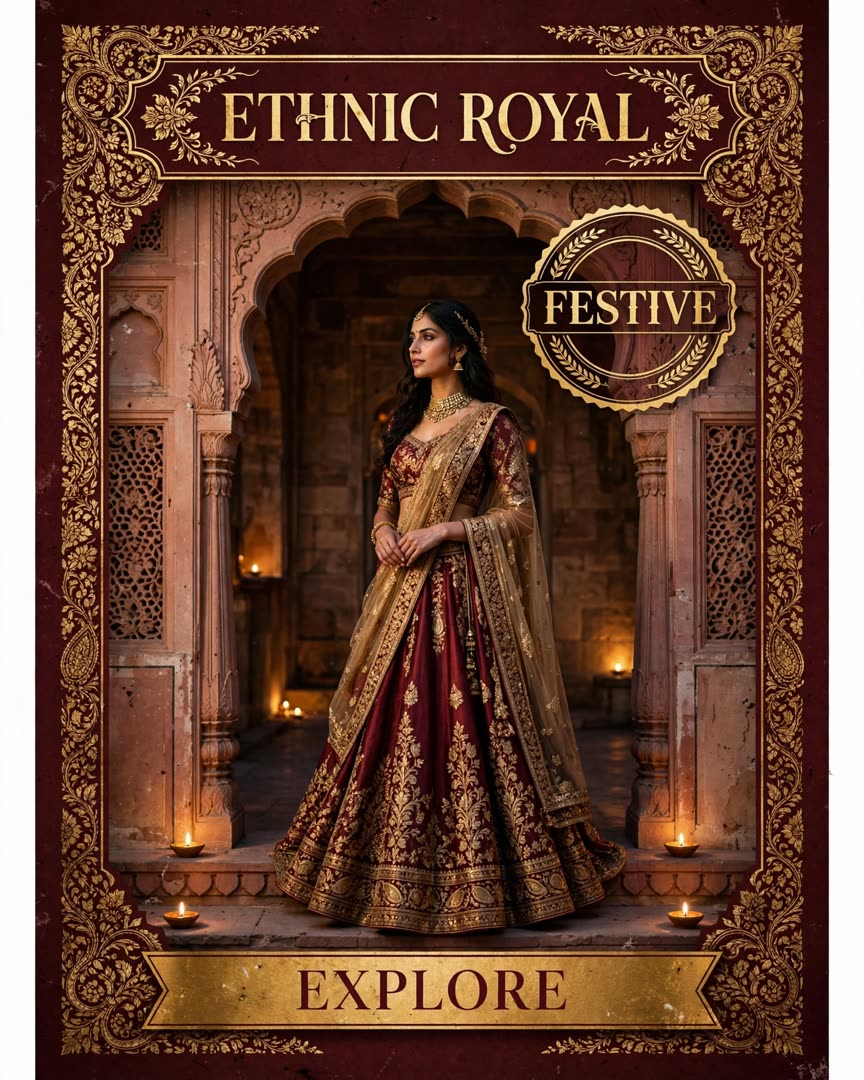 Ethnic Royal poster template