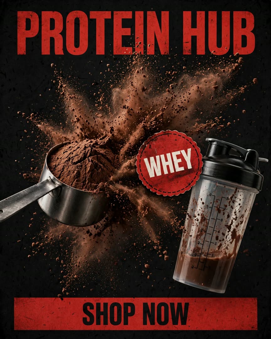 Protein Hub poster template