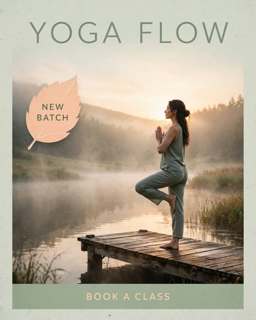 Yoga Flow poster template