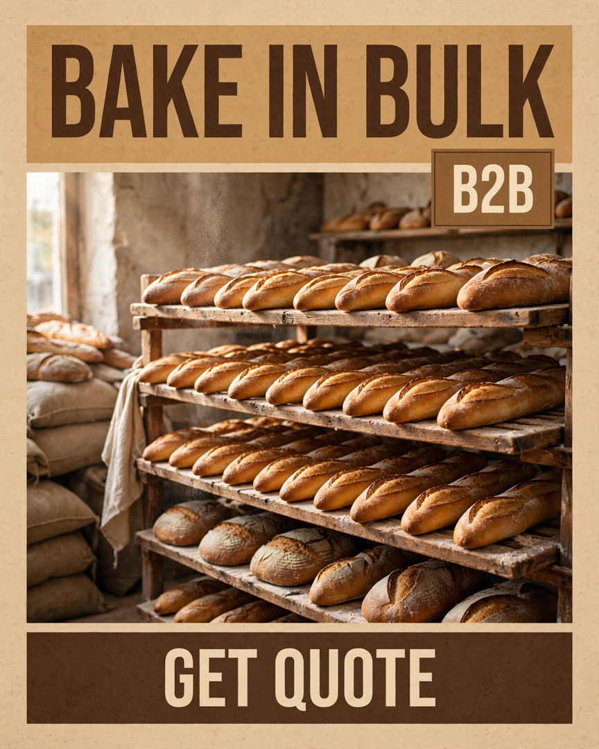 Bake In Bulk poster template