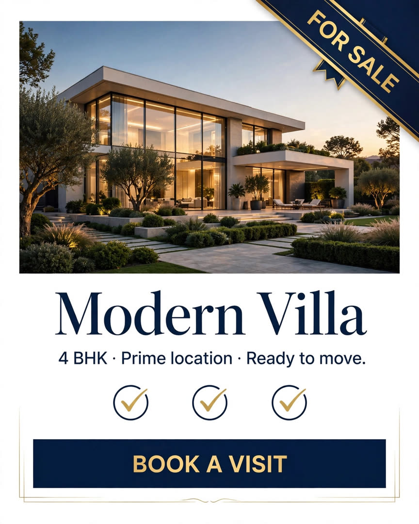 Modern Villa poster template