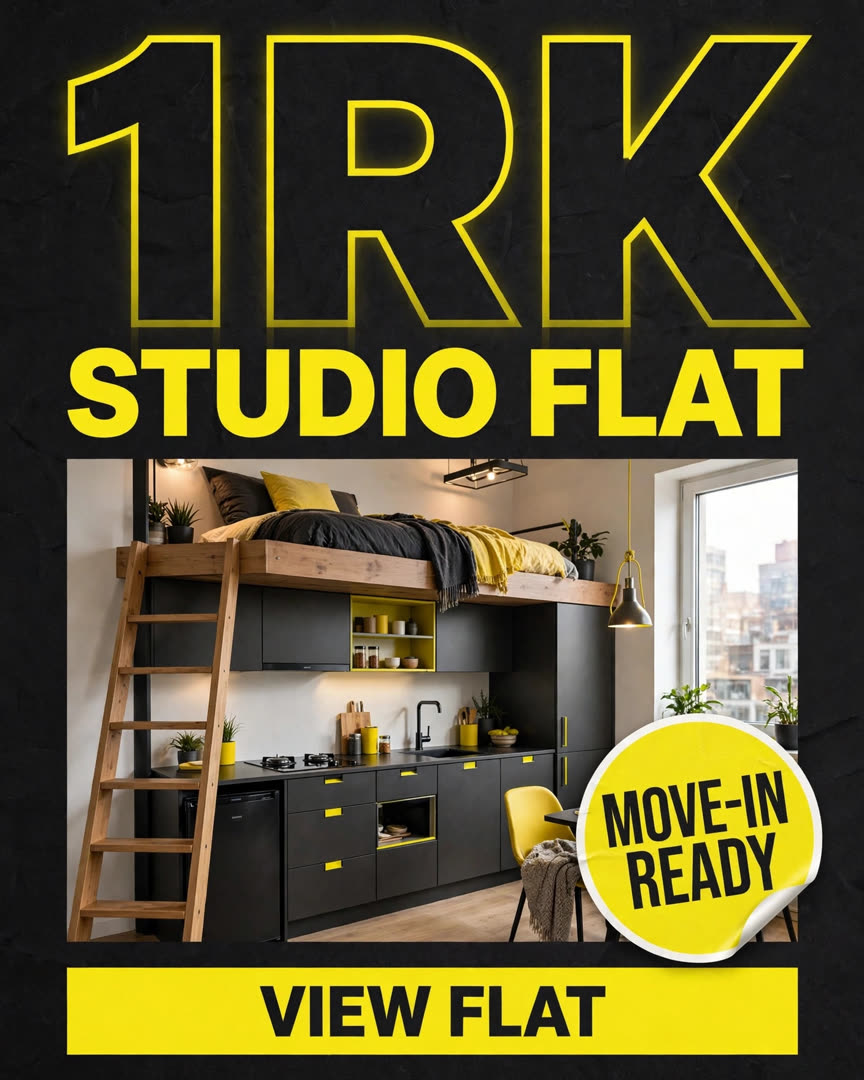 Studio Flat poster template