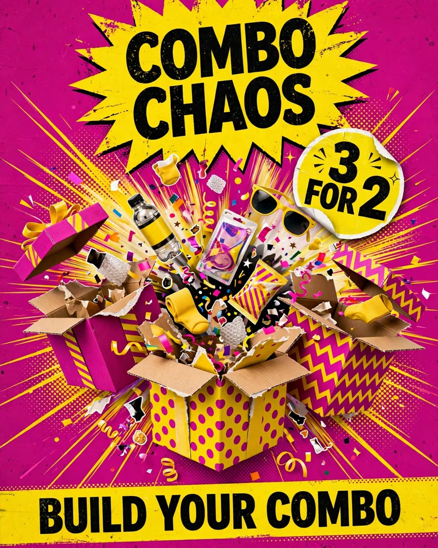 Combo Chaos poster template