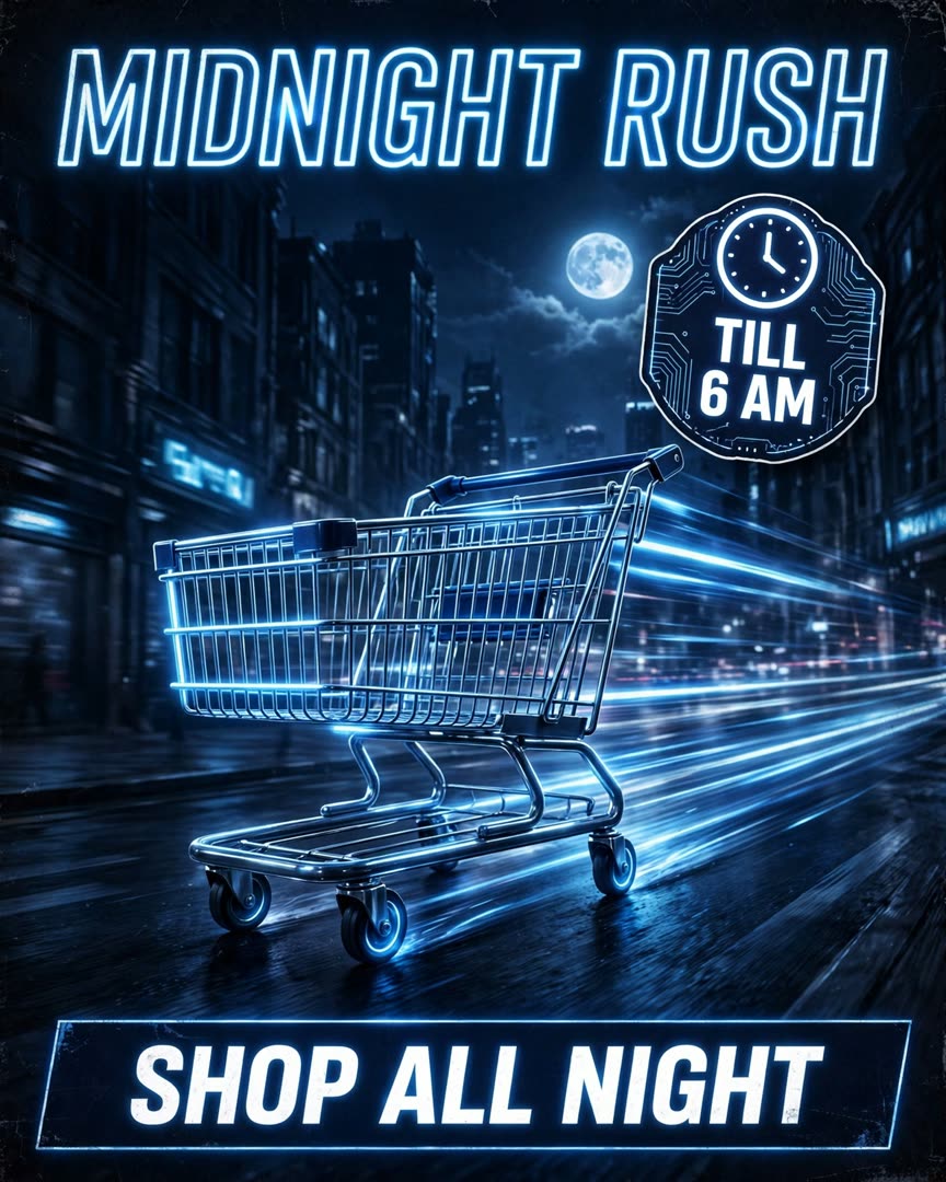 Midnight Rush poster template