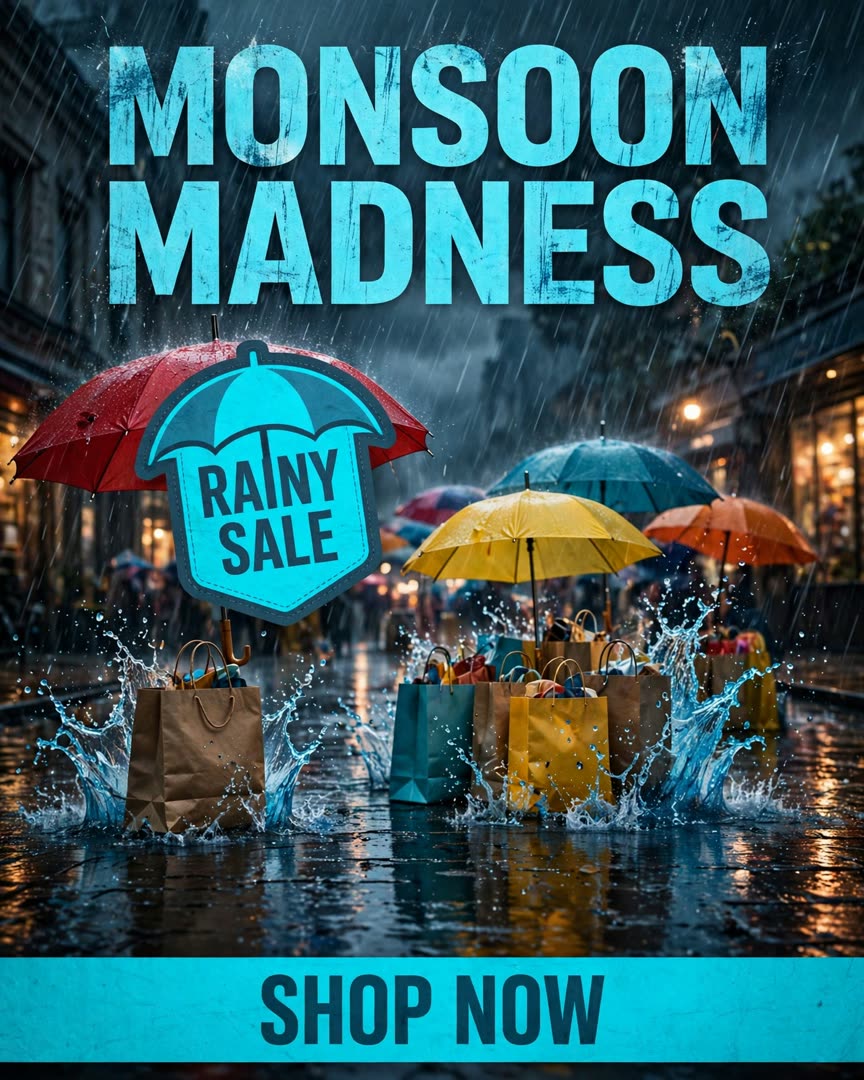 Monsoon Madness poster template