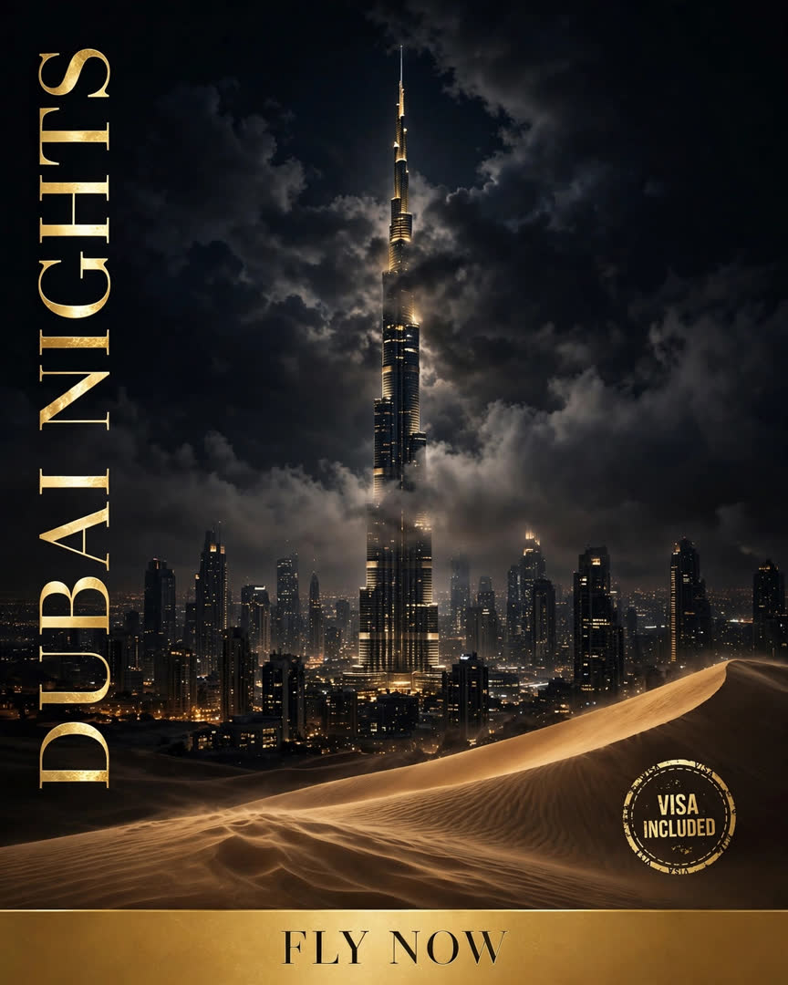 Dubai Nights poster template